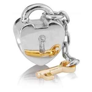 Retired Genuine Pandora Key to my Heart Charm